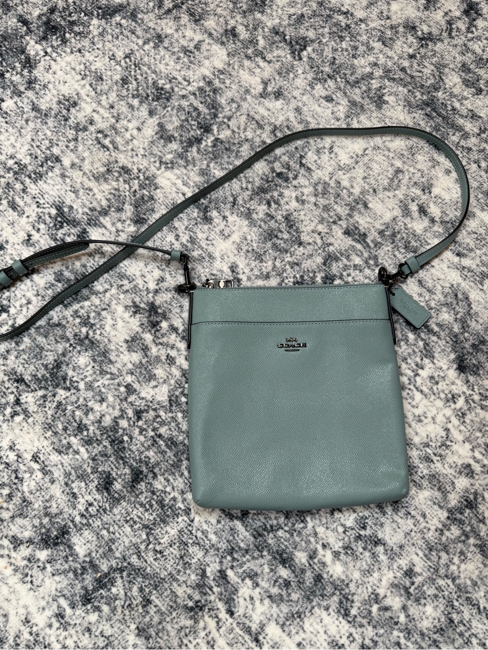 Coach Blue/Teal Leather Crossbody